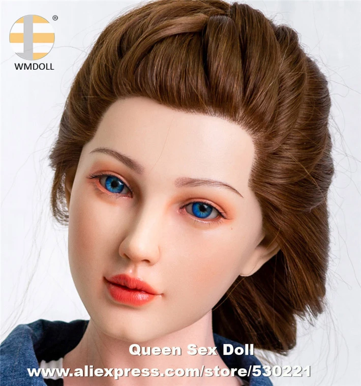 

WMDOLL Top Quality Implanted Hair And Eyebrow Real Silicone Sexy Doll Head Oral Sex Doll Realistic Head For TPE Mannequins Dolls