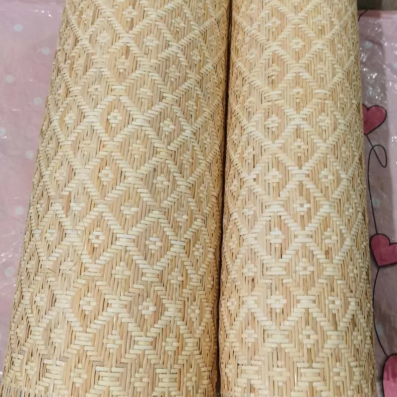 Lebar 50Cm Rotan Tebu Indonesia Alami Bahan Gulungan Anyaman Furnitur Rumah Kursi Meja Kabinet Dekorasi Langit-langit