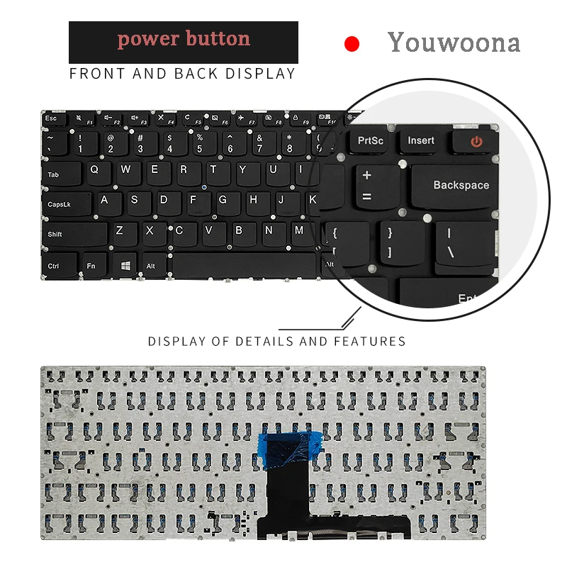 New Laptop Keyboard For Lenovo V310-14isk 310-14IKB V110-14AST -14IBR ACL E42-80