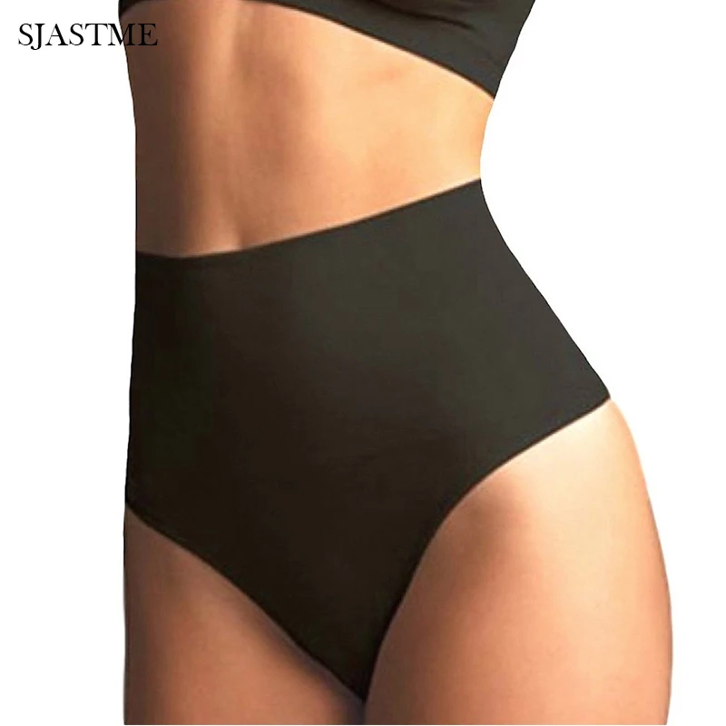 

SJASTME Women Waist Cincher Girdle Tummy Slimmer Sexy Thong Panty Shapewear Seamlesss Waist Trainer Body Shaper Panties