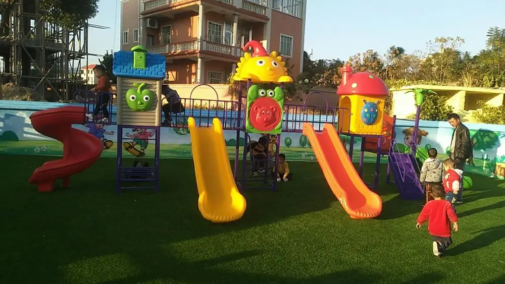 Kids Toy Slide Baby Outdoor Games Swing Kindergarten Sets Children's Plastic Child Children Playground Indoor Garden Large A74