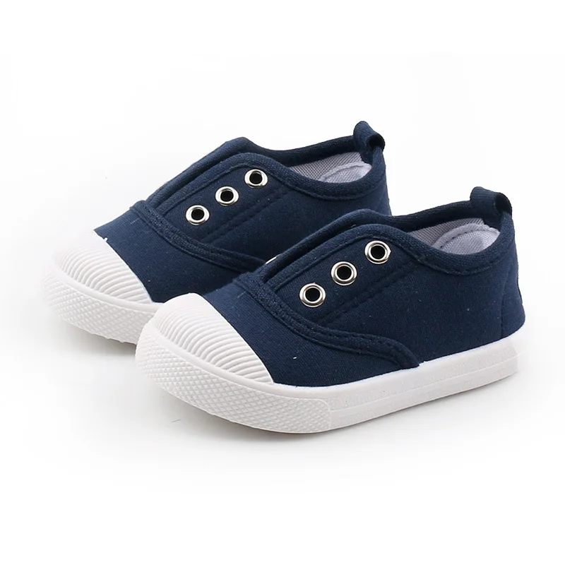 Elastic Band Autumn Shoes 2019 Flat Canvas Kids Boys Shoes For Girl Sneakers Children Baby Sport Light Shoes 1 2 3 4 5 6 Years