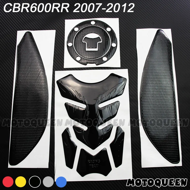 

3D Motorcycle Tank Pad Protector decoration Stickers Decals Gas Fuel Knee Grip Traction Side for CBR600RR 2007-2012 2013-2020