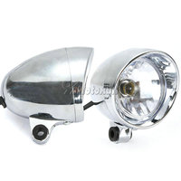 2x 4'' Chrome Motorcycle Headlight Fog Light For Suzuki Boulevard Intruder Volusia Marauder C50 C90 M50 M95 VL700 VL1400 VL1500