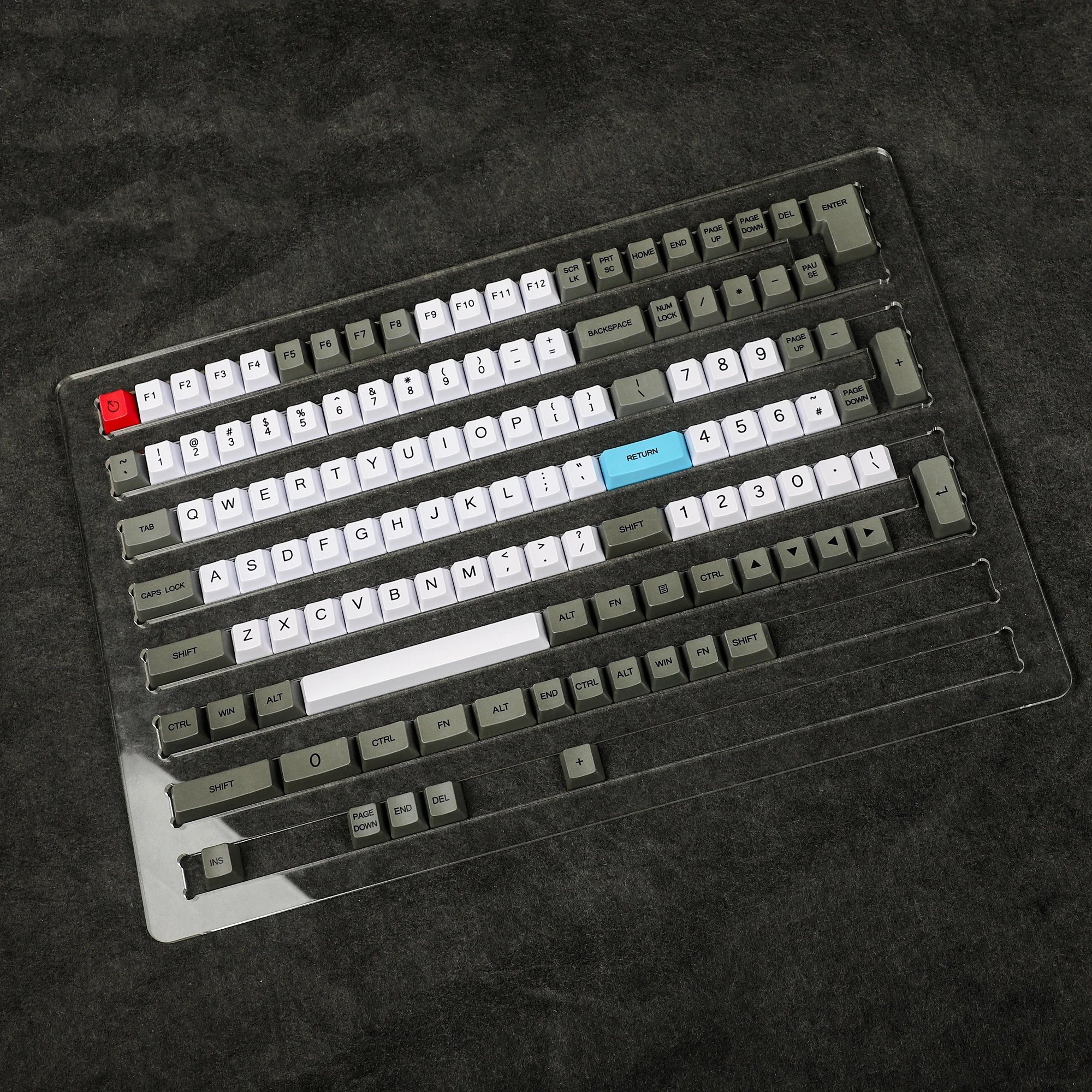 YMDK Dye Sublimation Custom 96 84 ANSI ISO Keycaps OEM Thick PBT Keycap For MX Keyaboard Melody 96 KBD75 FC980M Keychron