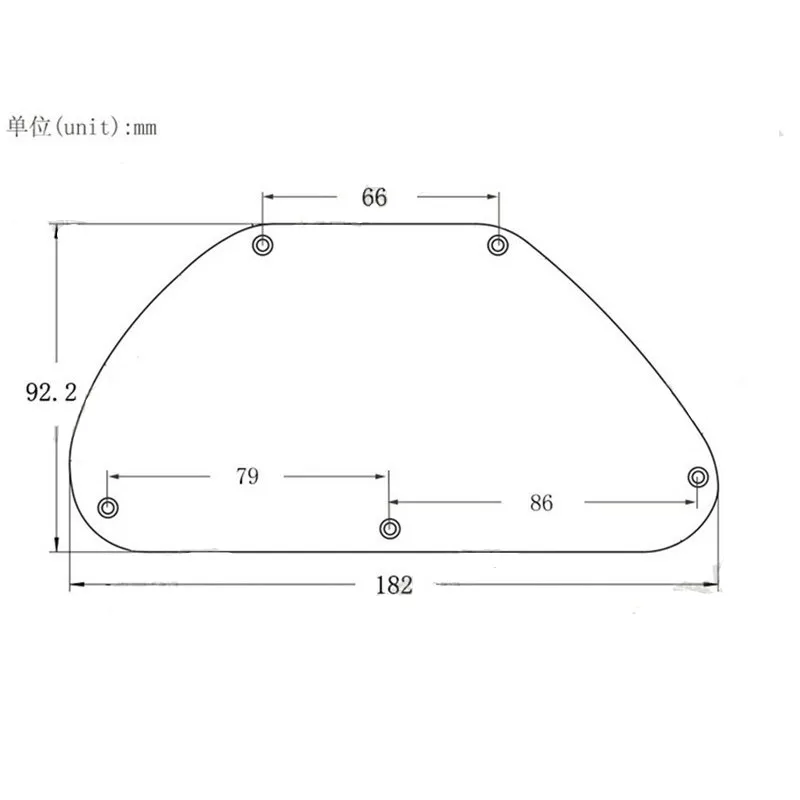 1Pcs Black Plastic Bass Guitar Cavity Cover Cover Back Plate Wiring BackPlate Guitar Pickguard Guitar Accessories Guitar Parts