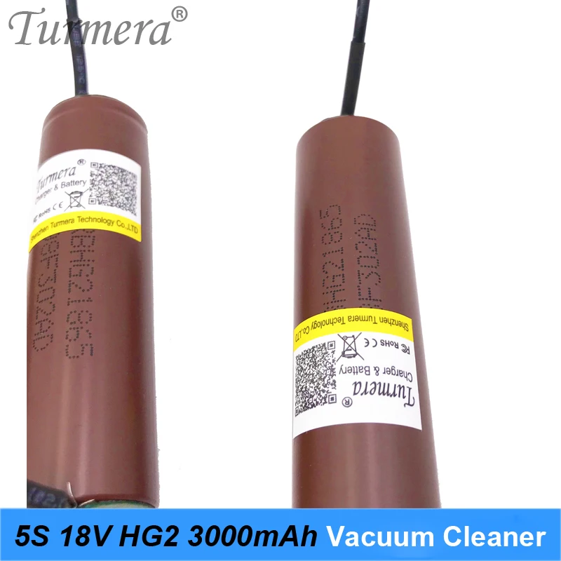 Batería Turmera 18650 5s 18v 21v 3000mah batería 18650 HG2 30A soldadura para batería de destornillador de 18V y aspiradora personalizada