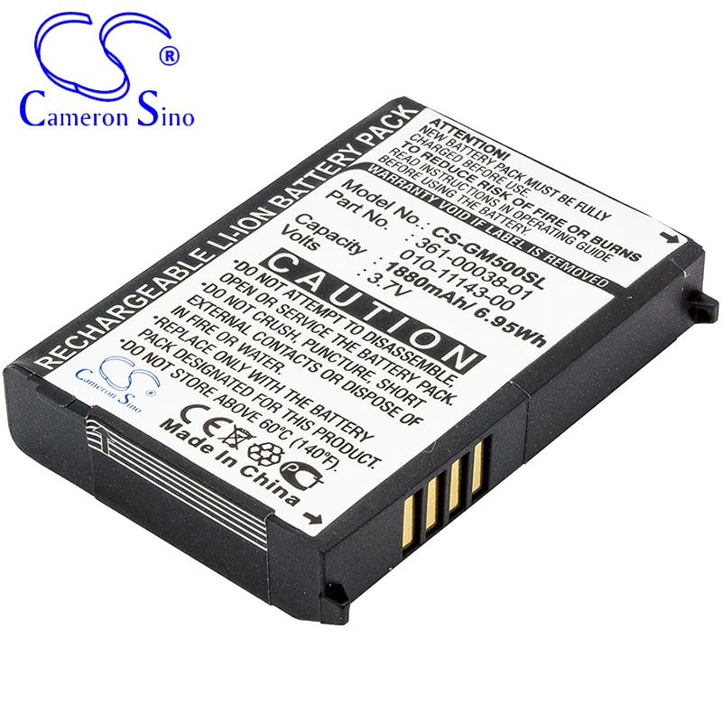 CameronSino Battery for Garmin Nuvi 500 Zumo 600 650 660 660LM Nuvi 510 Aera 500 fits Garmin 010-11143-00 GPS, Navigator battery