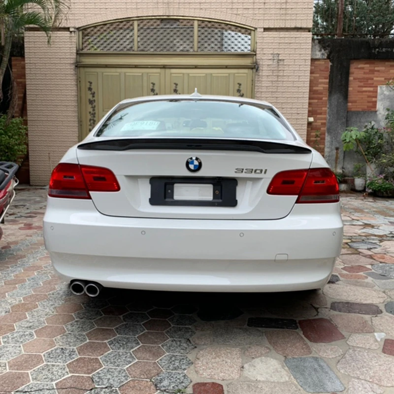 P Style Carbon Fiber Spoiler For BMW 3 Series E92 M3 Coupe 2005-2012 & E93 M3 Convertible 2007-2013 Rear Trunk Wing