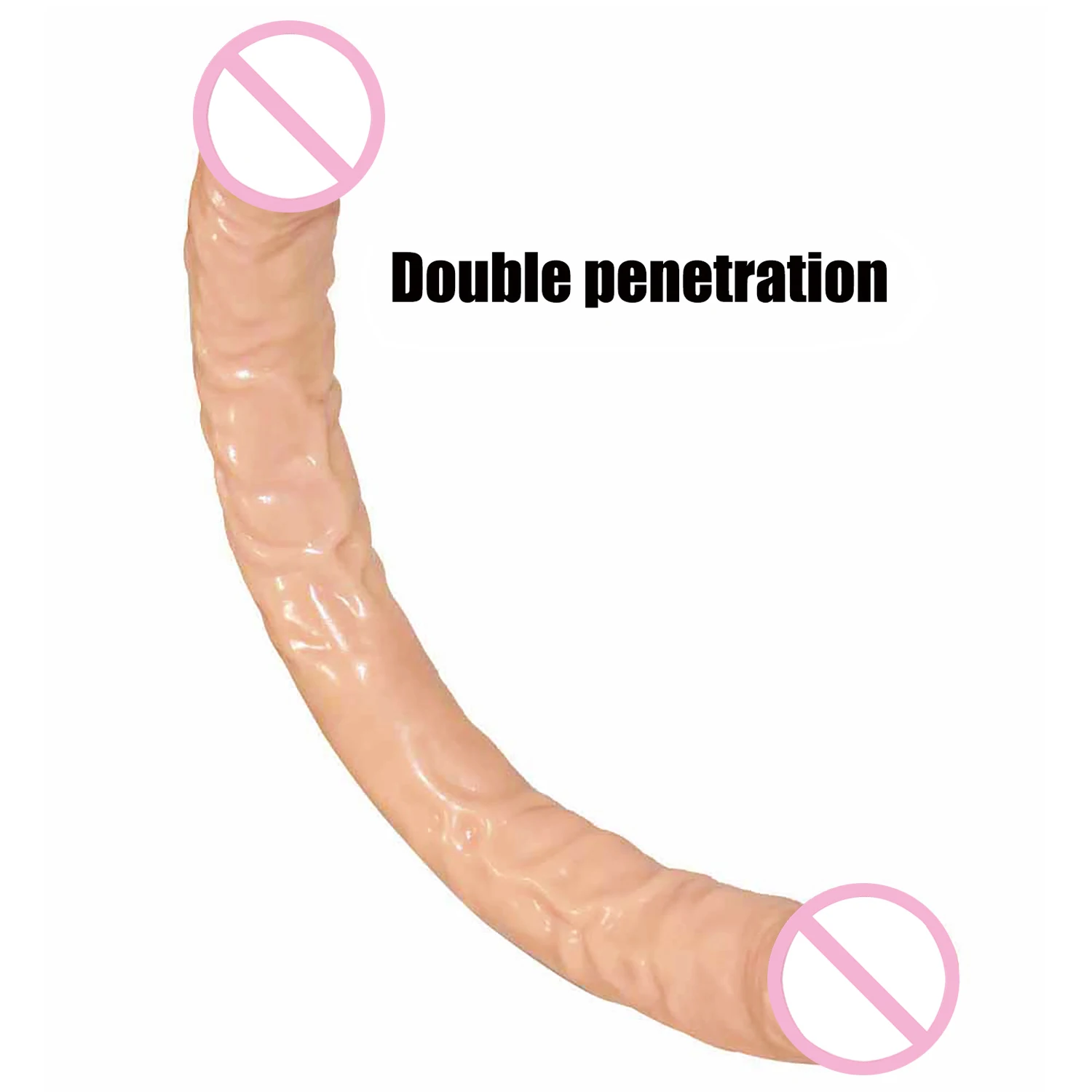 Super Long Double Dildos Double Penetration Vagina and Anus Dick Soft Double Head Penis Realistic Phallus Sex Toys for Lesbian