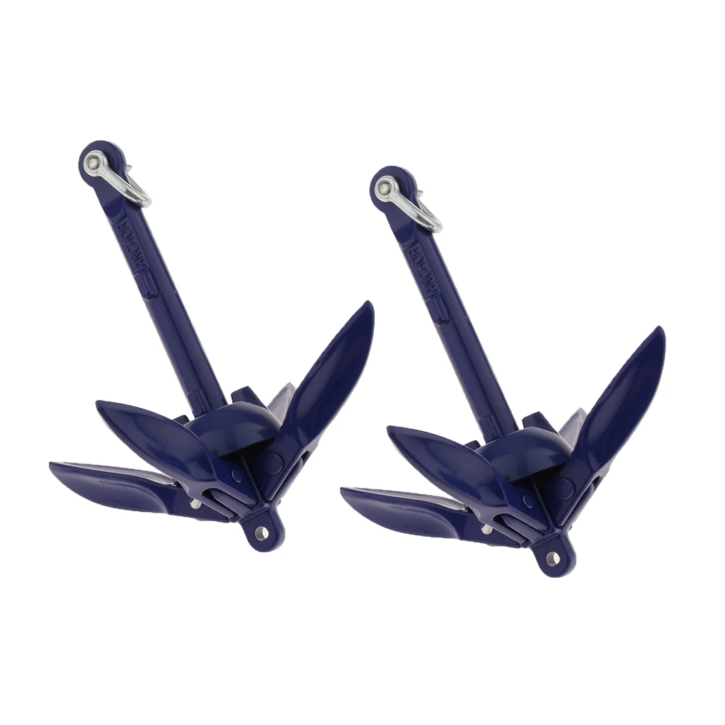 Sistema de anclaje Grapnel, ancla plegable para Kayak, pesca, 2 unidades