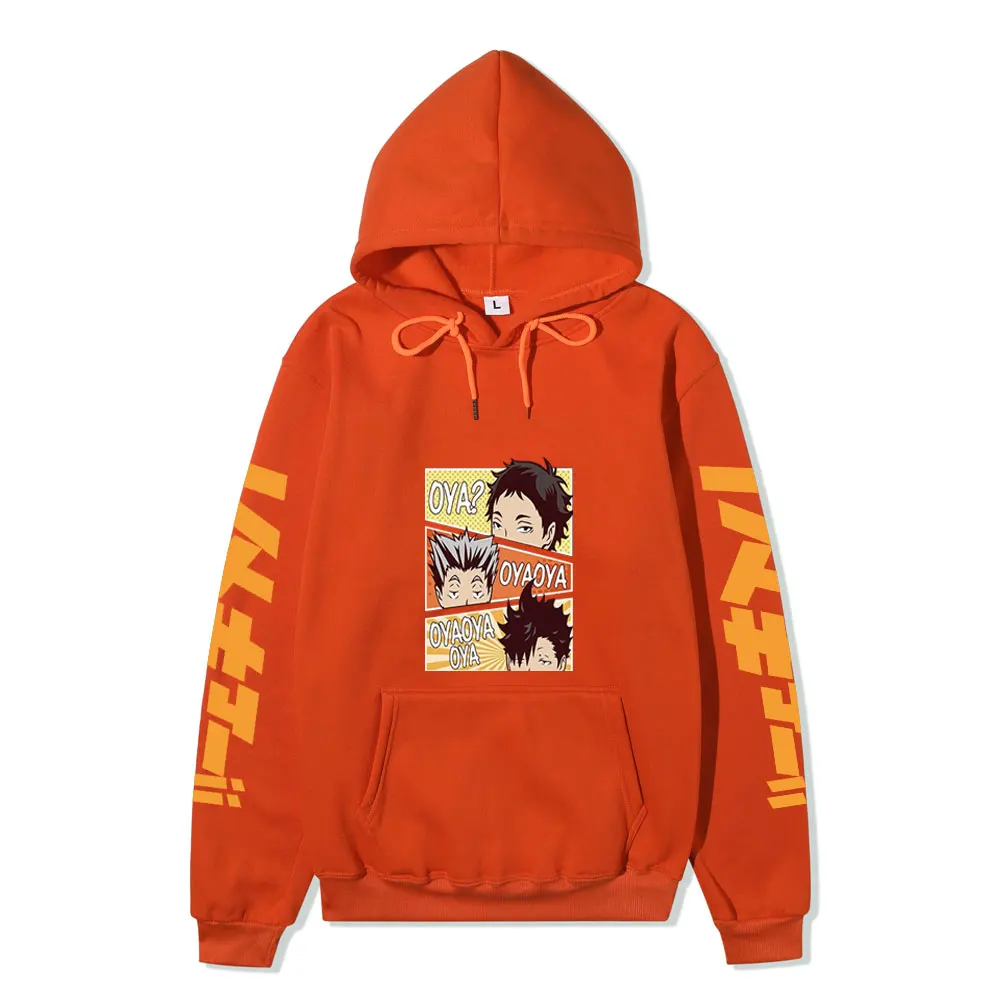 Haikyuu Hoodies Unisex Kuroo Anime Bokuto Manga Shoyo Volleyball Creative Hoodie Male Hoody Fashion Sweatshir