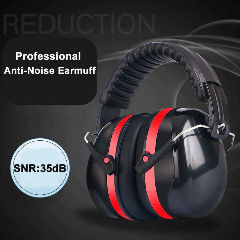 Anti-Noise Head Earmuffs Foldable Ear Protector SNR-35dB For Kids/s Study Sleeping Work Shooting Hearing Safe Protection