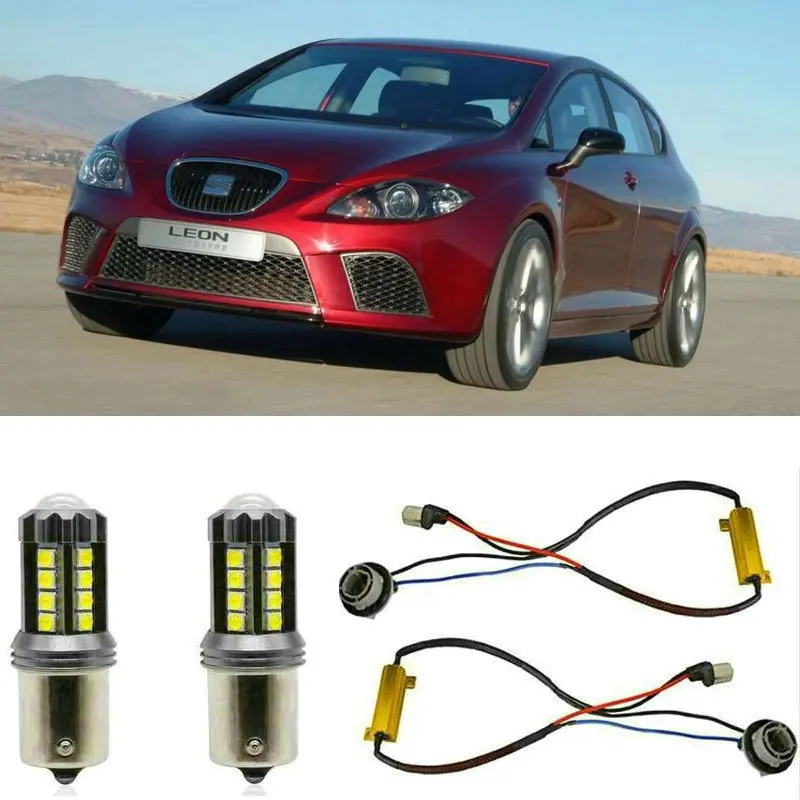 

Fog lamps for SEAT LEON 1P1 Hatchback 2007.11 - 2012.12 Stop lamp Reverse Back up bulb Front Rear Turn Signal error free 2pc