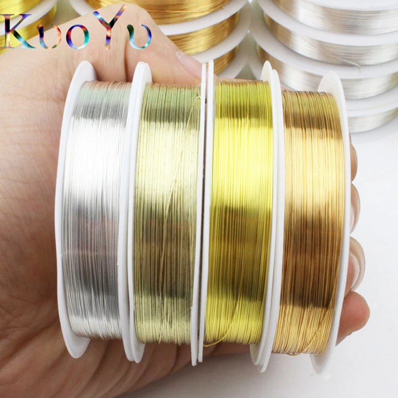 A+++ Copper Wire 0.3/0.4/0.5/0.6mm 4/Color Bead Cord DIY for Jewelry Making Bracelet Long-lasting fixed color No discoloration