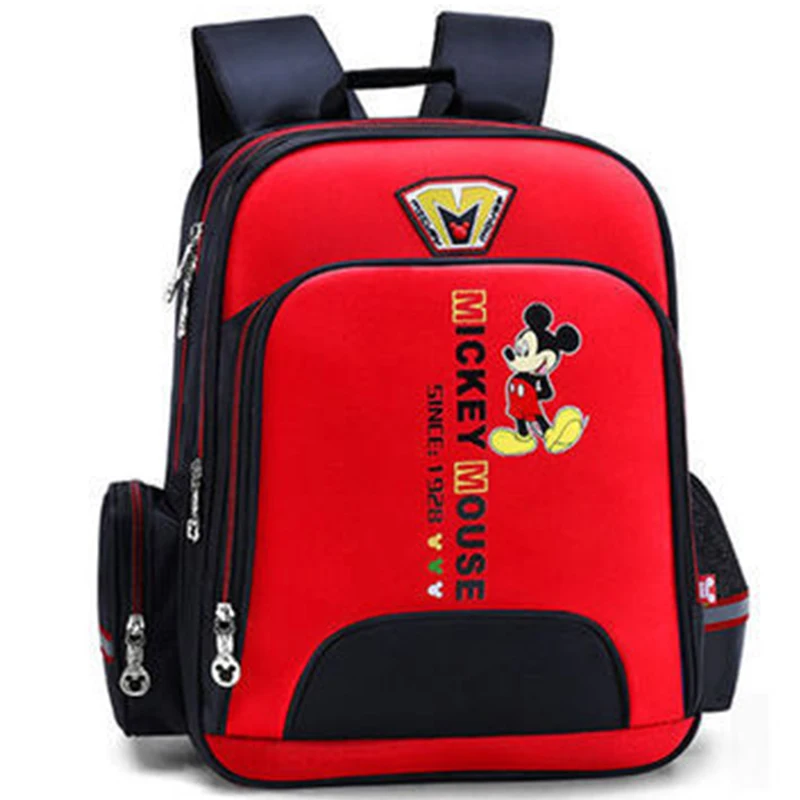 Disney myszka Mickey Minnie podstawowa szkolni chłopcy i dziewczęta klasa 1-3-4-6 plecak z redukcją obciążenia dzieci kid schoolbag