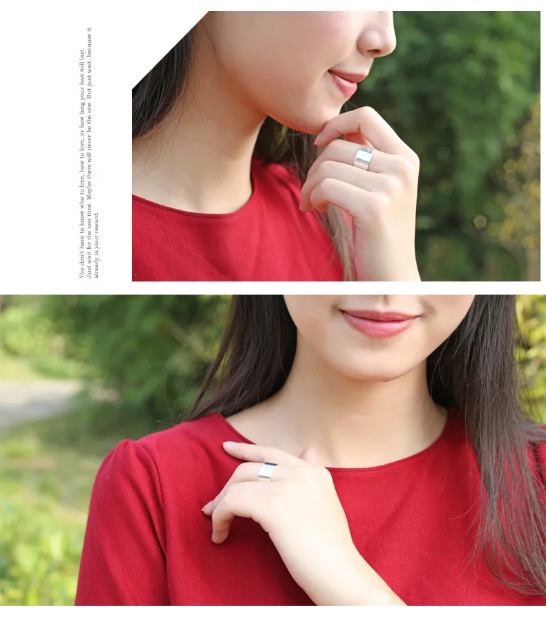 REETI  2018 New 925 Sterling Silver Open Rings For Women Personalized Girl Sterling-silver-jewelry Open circula Ring Best Gift - Image 5