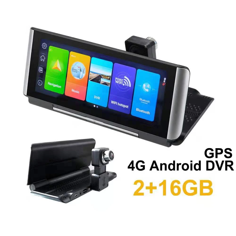 7 inch 4G Smart Dirving Video Recorder GPS Navigation Anriod 8.1 WIFI HD 1080P RAM 2G DDR 16G Dual Lens App remote Monitoring