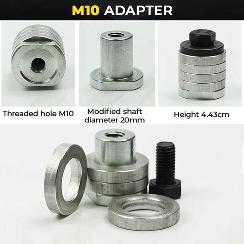 M10/M14 Flange Nut Angle Grinder Adapter Conversion Head Angle Grinder Polisher For Walls Bricks Tiles Grooving Slotting