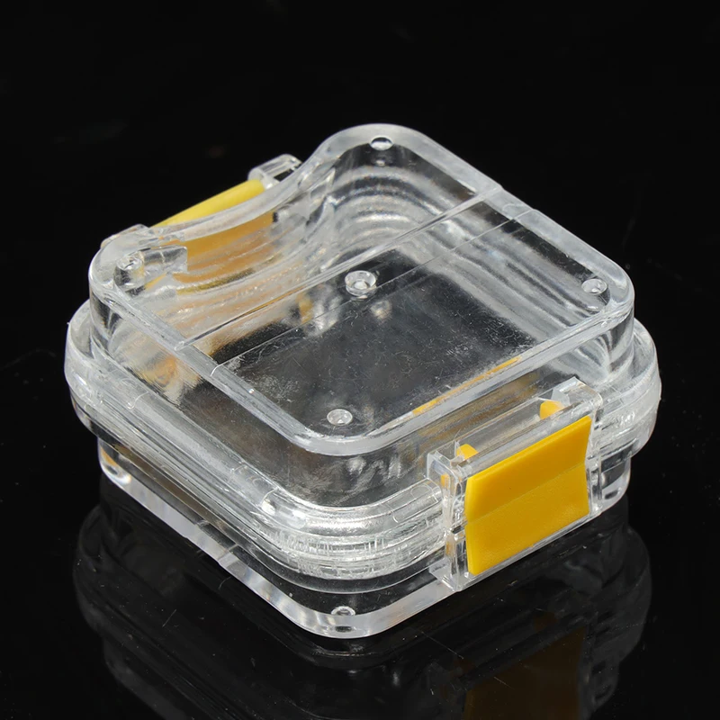 Professional 10/50pcs Denture Storage Small Dental Crown Box With Transparent Flexible Film Inside Teeth Tool Material Plastic