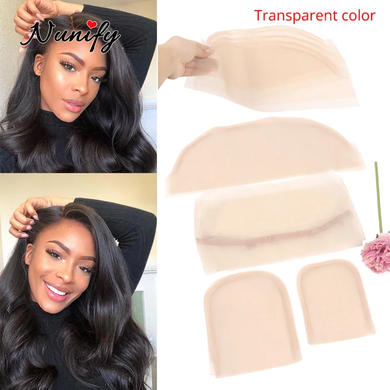 Nunify Diy Wig Accessories Hd Lace Net For Wig Making 13*4 13*6 U Part Swiss Lace Net For Ventilated Hair Transparent Hairnets