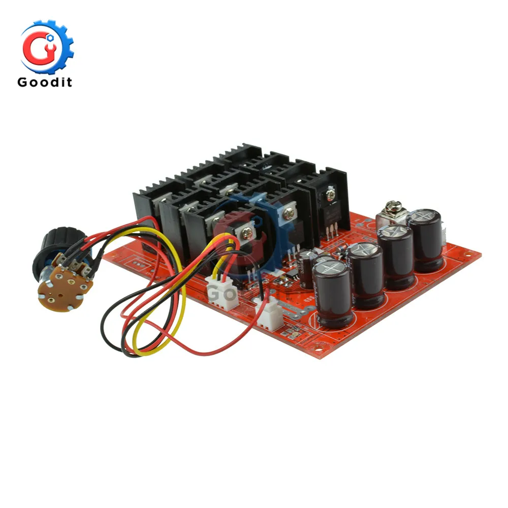 Adjustable DC Motor Speed Controller 10-50V 60A PWM HHO RC 12V 24V 48V 3000W Regulation 5-100% With Extension Control Switch