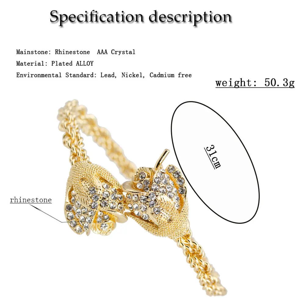 Sunspincems Fashion Kids Flower Hairbands Women Anklet Gold Silver Color Metal Bands Morocco Wedding Bridal Bun Jewelry Gift