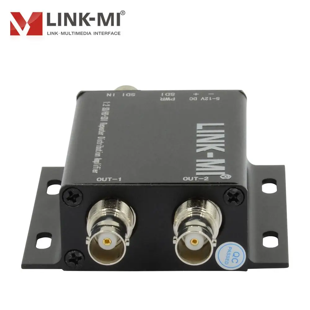 LINK-MI 2-Cổng SDI Splitter/Repeater/Bộ Khuếch Đại 1080P SDI Tiêu Chuẩn SD/HD/3G-SDI 1 trong 2 Ra Video Phân Phối