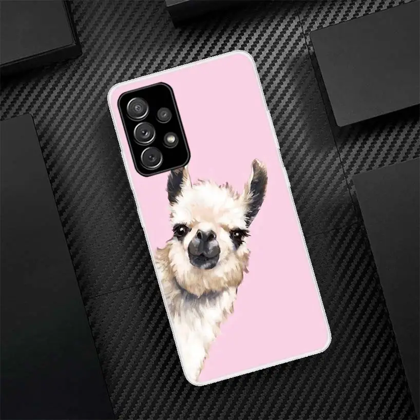 Lama Llama Alpacas Phone Case For Samsung Galaxy A55 A54 A52 A53 A15 A14 A12 A13 A25 A24 A22 A23 A35 A34 A32 A33 A04S A02S A03S 