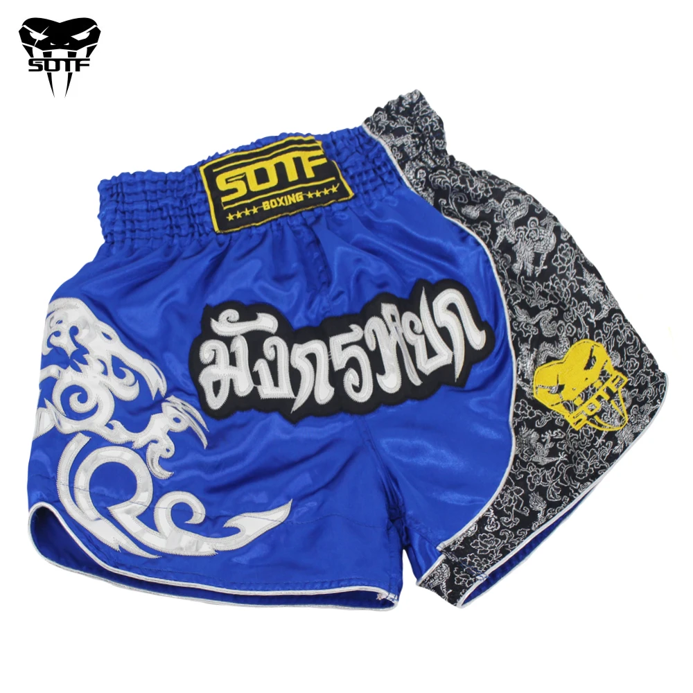 Guantoni da Boxe uomo Pantaloni Stampa MMA Shorts kickboxing Lotta Grappling Breve Tiger Muay Thai boxe shorts abbigliamento sanda a buon mercato mma