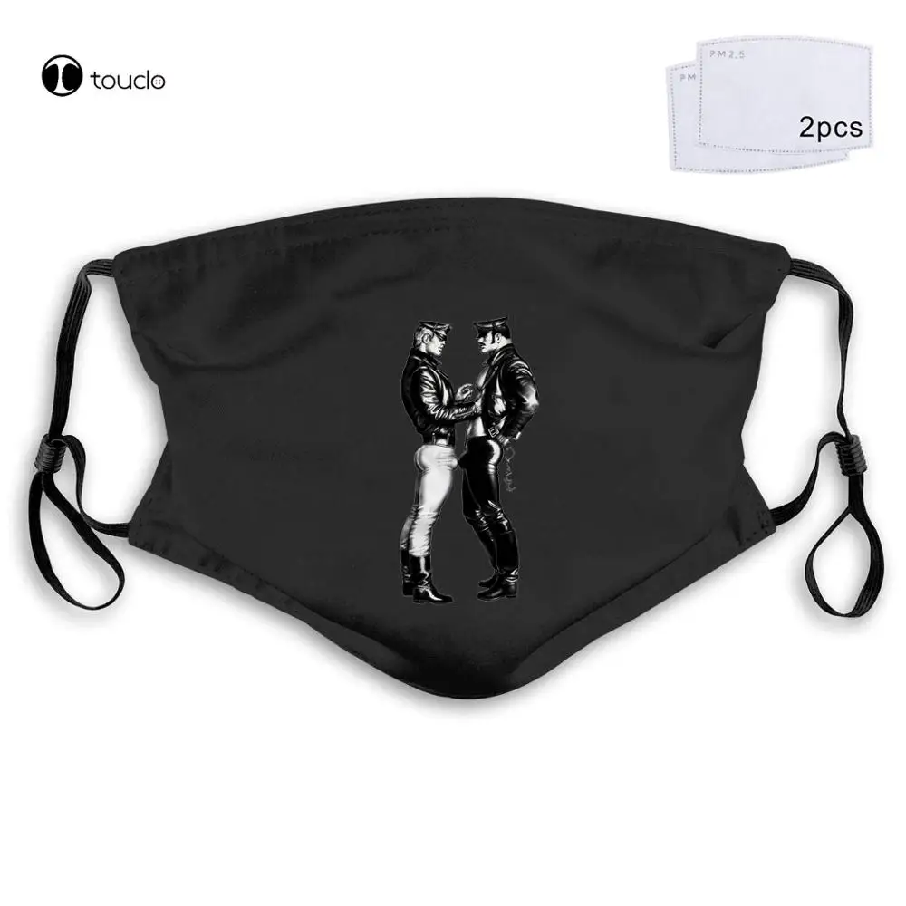 

Gay Pride Vintage Tom Cops Finland Lgbt Rainbow Face Mask Filter Pocket Cloth Reusable Washable