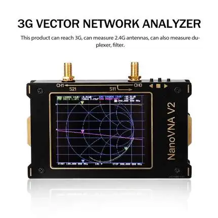 

3G S-A-A-2 NanoVNA V2 Vector Network Analyzer Digital Nano VNA Tester MF HF VHF UHF USB Logic Antenna Analyzer Standing Wave