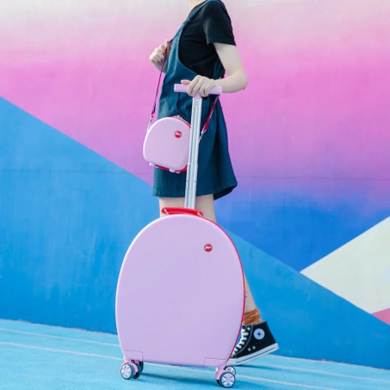 

Cute Short Trip Lovely Handbag+ Rolling Luggage Spinner Brand Woman Travel Board A Plane High Quality Suitcase