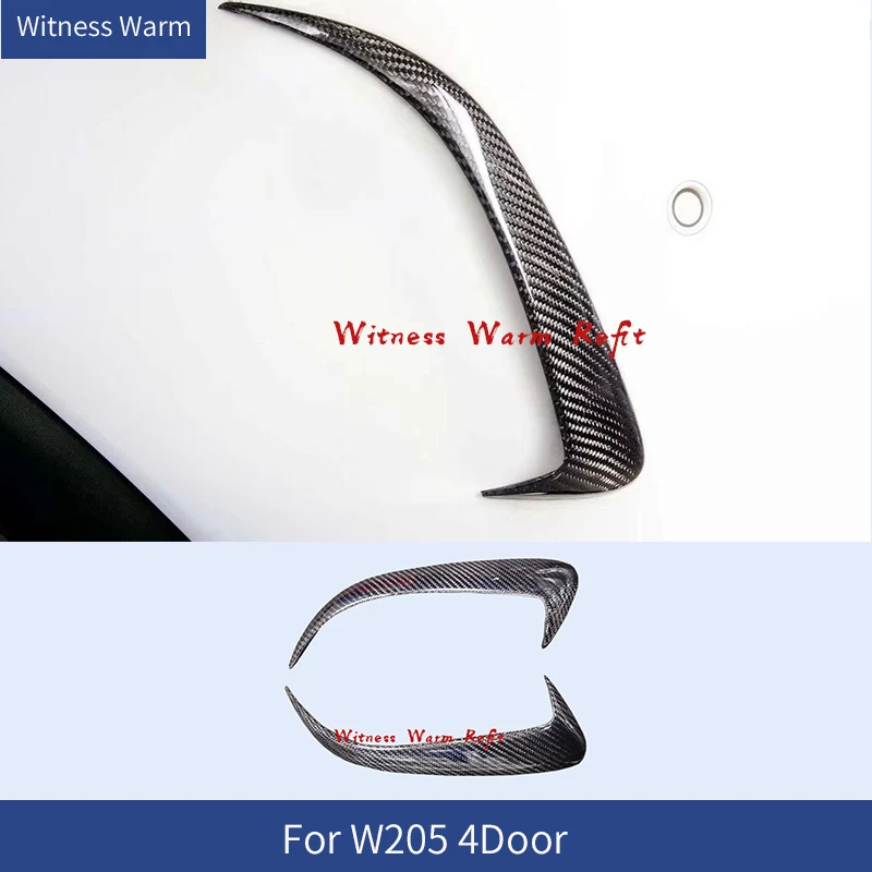 Carbon Fiber Auto Rear Bumper Air Vents Side Splitter for Mercedes Benz c Class W205 C200 C300 /amg 4door 15-17