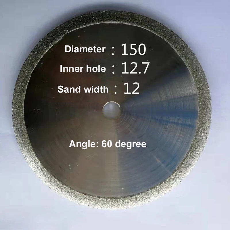 Diamond Grinding Wheel Double Bevel Angle Grinding Disc 150x12.7 Hole 60 Degree