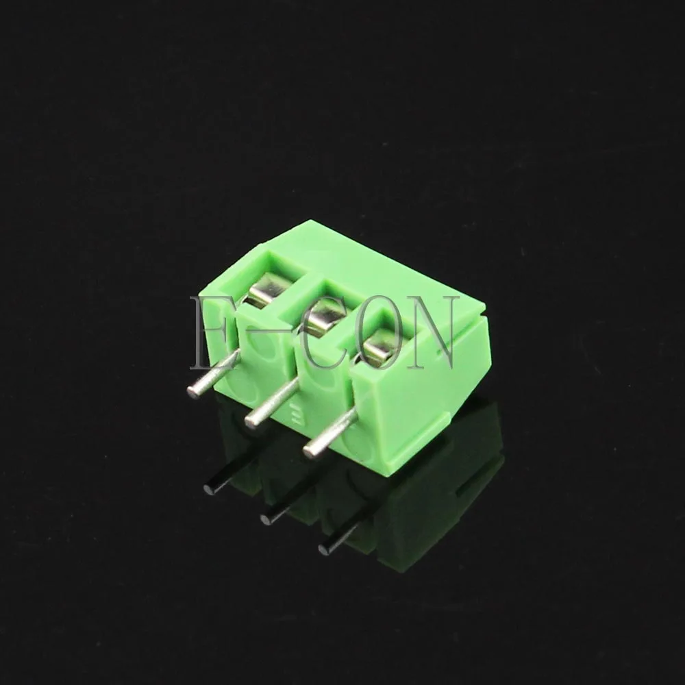 

100pcs 3 poles/3 Pin 3.96mm 3 way straight PCB Universal Screw Terminal Block Connector