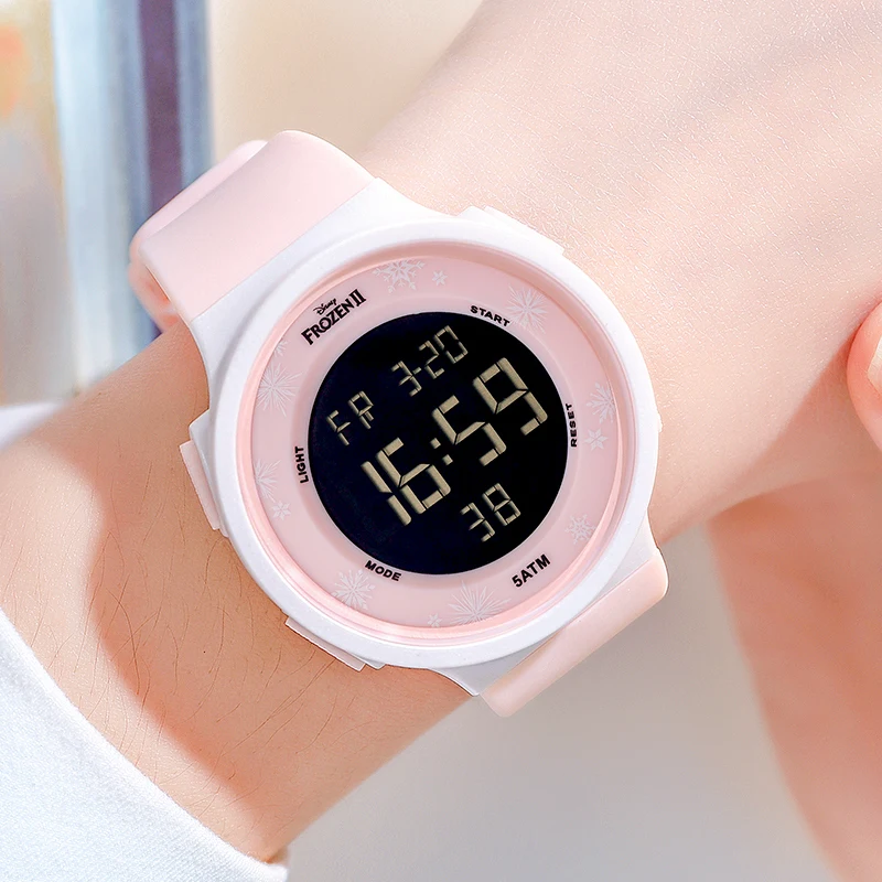 Disney Frozen Cartoon Original New Sport Kids Digital Calendar Watch Child Watches Boy Daily Time Clocks Teen Wristwatch Gift