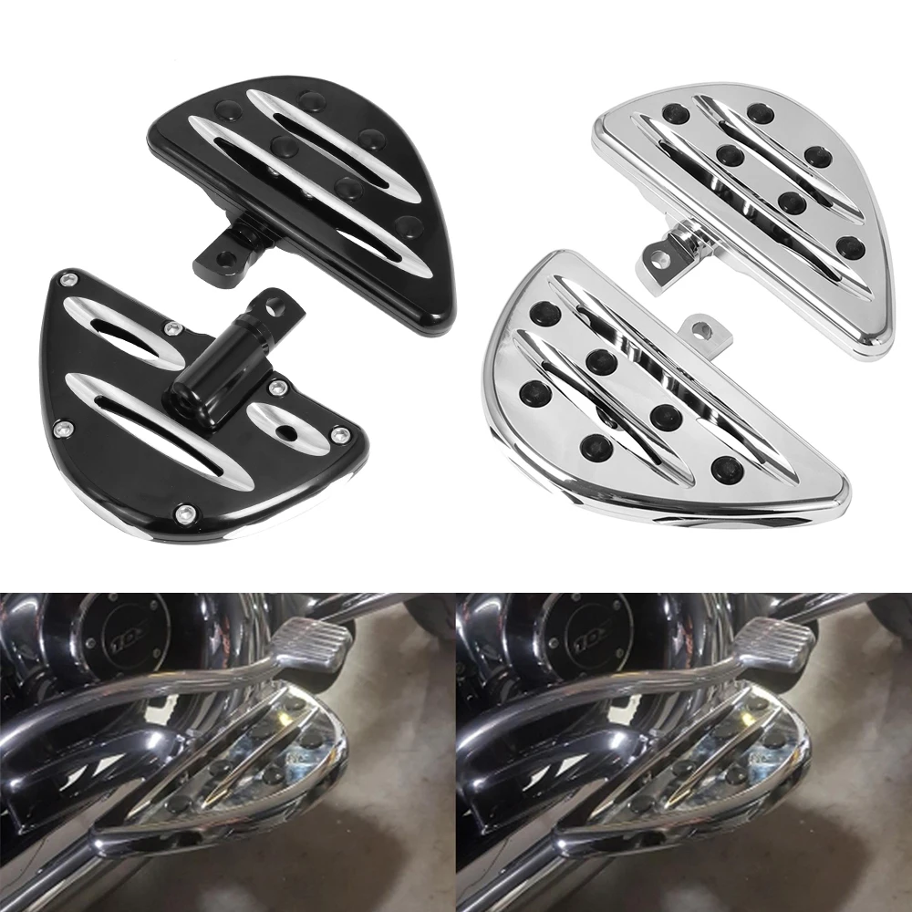 

Motorcycle Chrome Passenger Floorboards Rear Foot Pegs Footrest For Harley Softail Heritage Touring Electra Glide Sportster Dyna