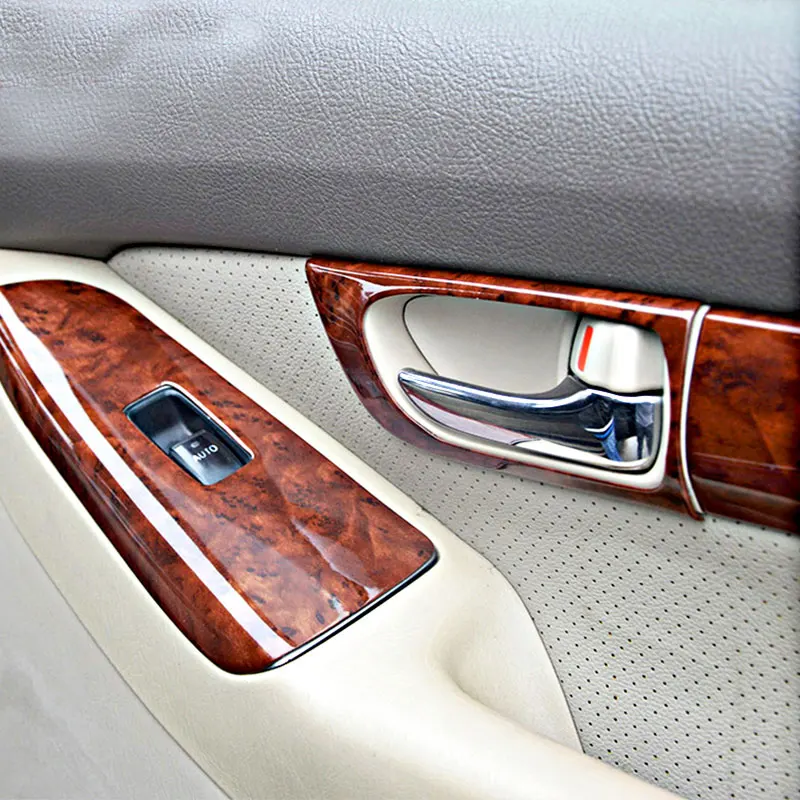 Wooden Interior Cover Trim Decoration for Toyota Land Cruiser 120 Prado FJ120 2003 4 5 6 7 2009 Car Styling Accessories