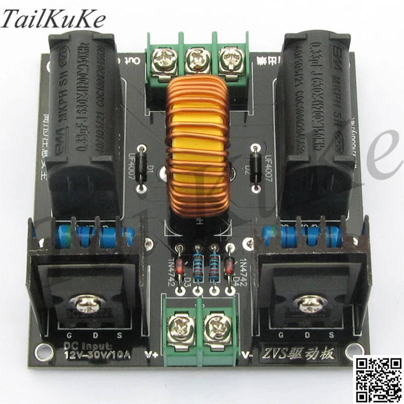 Bobina Tesla Xong ZVS Cuộn Dây Tesla Tăng Công Suất Cao Cấp Điện Áp Máy Phát Điện Ổ Đĩa Cảm Ứng Nhiệt Module Sản Xuất
