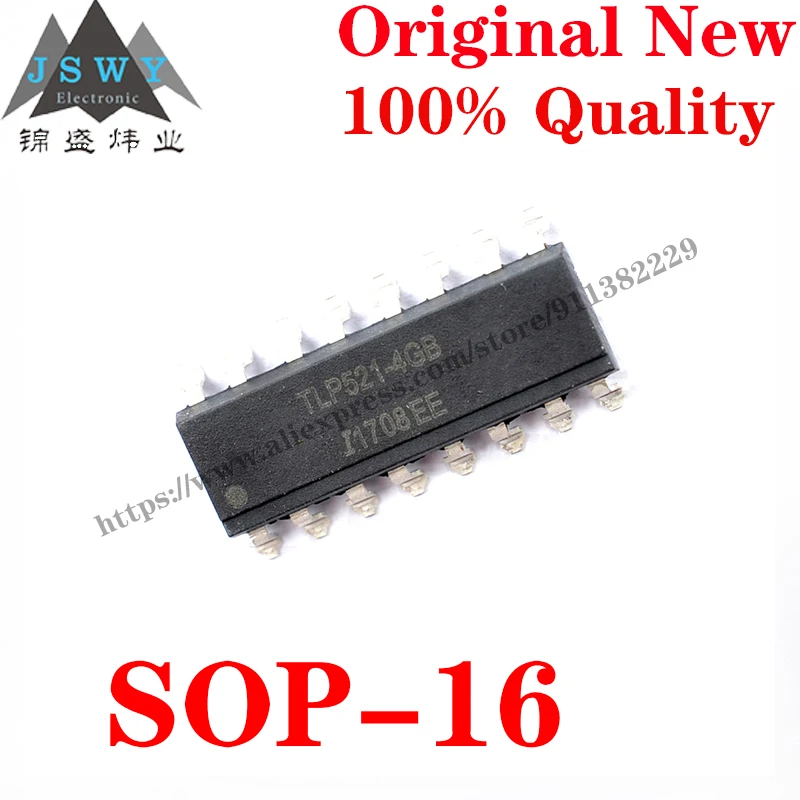 

10~100 PCS TLP521-4GB SOP-16/DIP-16 Transistor output photoelectric coupling IC Chip for module arduino Free Shipping TLP521 4GB