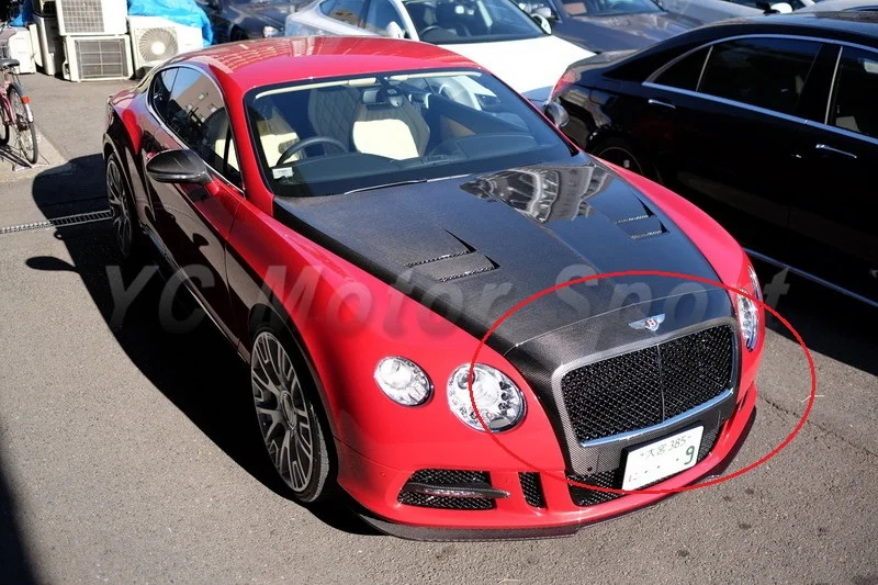 

Car Accessories Carbon Fiber MS Style Front Grille Fit For 2011-2016 Bentley Conti nental GT GTC Front Grille