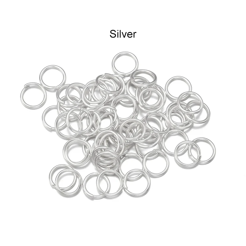 50-200 teile/los 3-20mm Offene Einzelne Schleifen Jump Ringe Split Ringe Für Schmuck Finden, Die DIY zubehör Anschlüsse Liefert – Detail 7