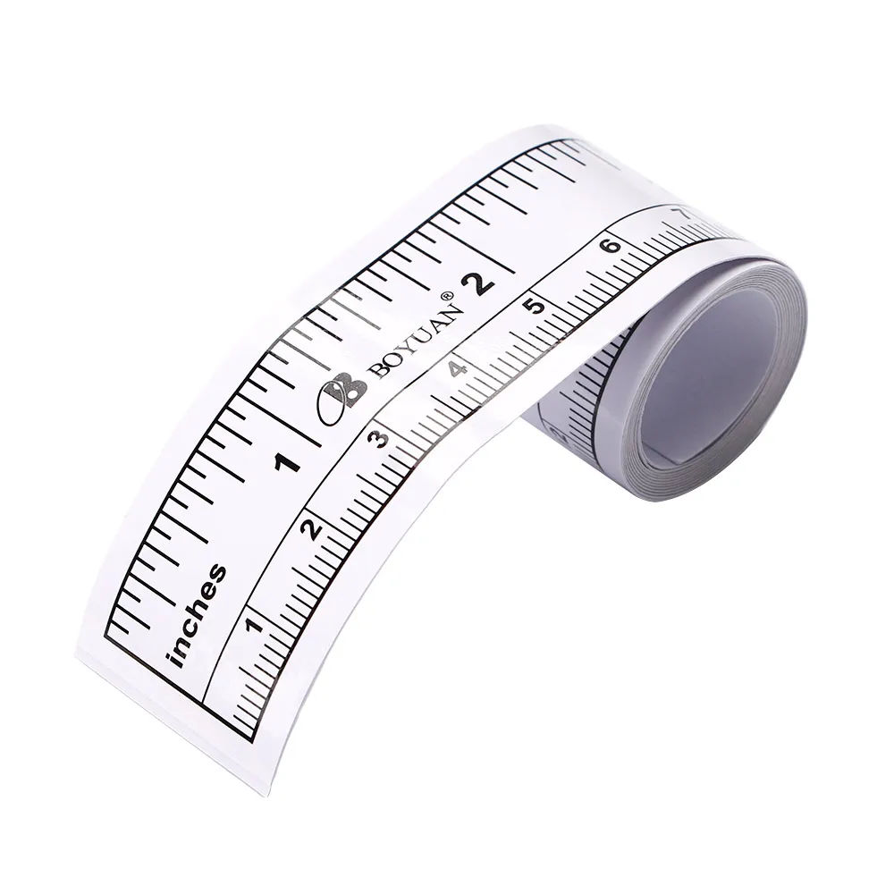 2022 New Self Adhesive Measure Tape Metric Inch Measure Tape Sewing Machine Sticker Tool Paper Ruler