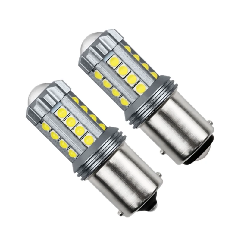 

2pcs led car headlights LED brake lights 1157 1156 3030 23SMD BA15S highlight turn signal reversing light bulb