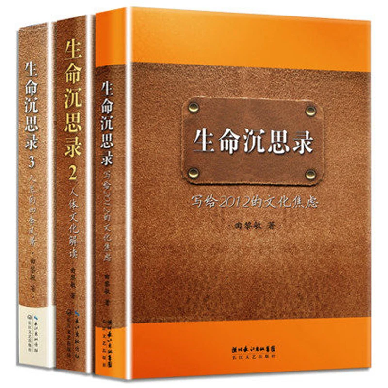 

3 Pcs/set Meditation on life Sheng Ming De Chen Si Lu By Qu Limin