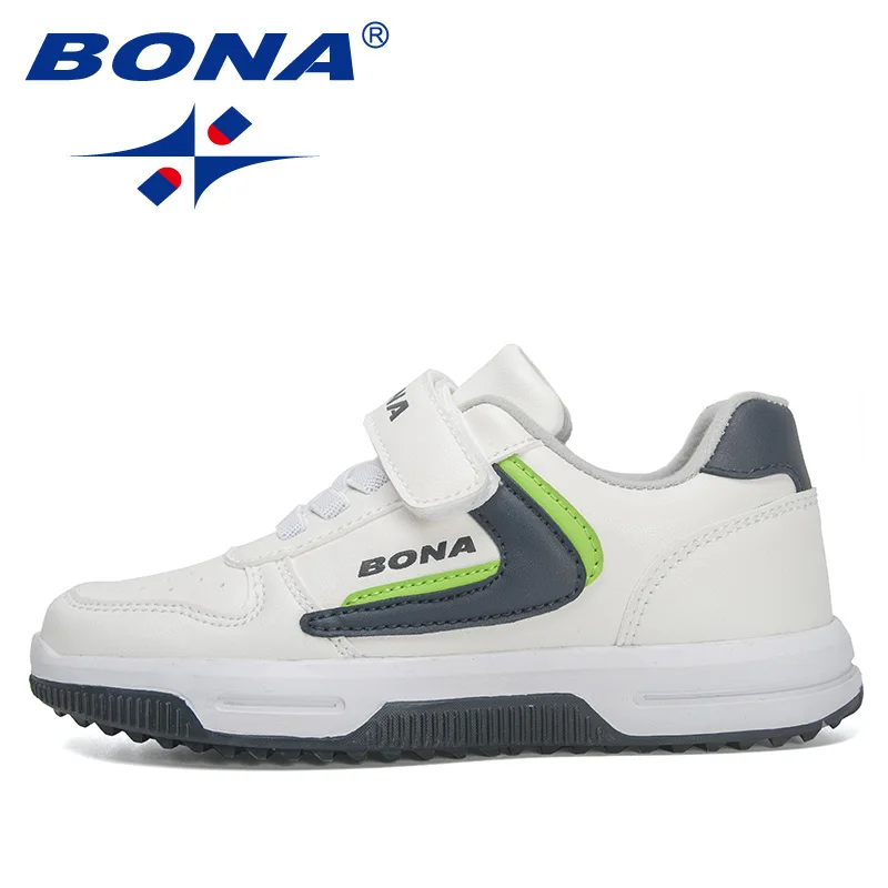 BONA 2022 New Designers Brand High Quality Running Shoes Children Non-slip Flat Sneakers Kids Sports Shoes Jogging Footwear Soft