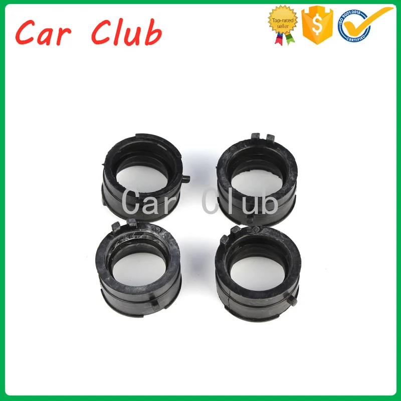 

4PCS Carburetor Intake Adapter Boot Set Carburetor Interface Glue Intake Pipe Port Connector for CBR600F Hurricane 1987-1990