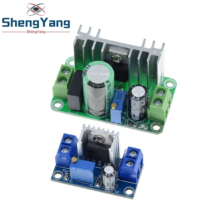 TZT LM317T DC-DC Adjustable  Converter Buck Step Down Circuit Board Module Linear Regulator Power Supply  with rectifier filter