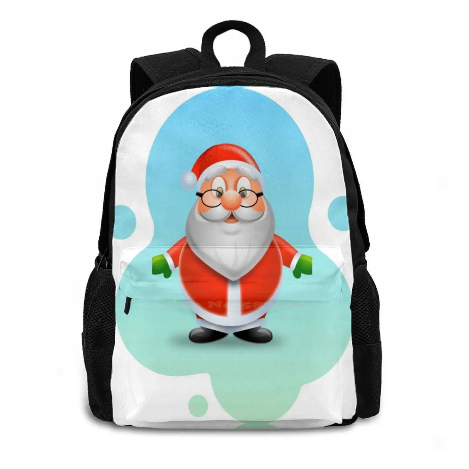 Mochila De Viagem De Papai Noel, Natal Com Sacos De Moda De Neve, Festivais De Natal Laptop